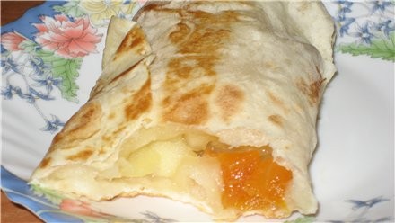 Яблоки в лаваше , ленивый штрудель