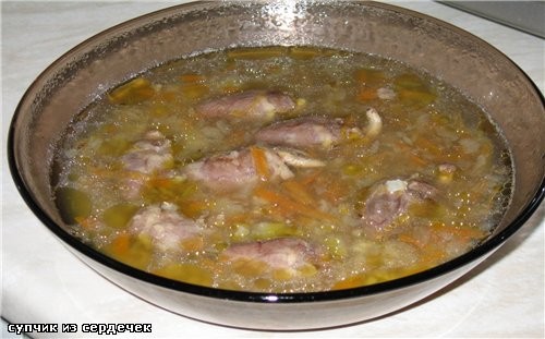 я с фотографиями супчик из сердечек и куринные голени с овощами