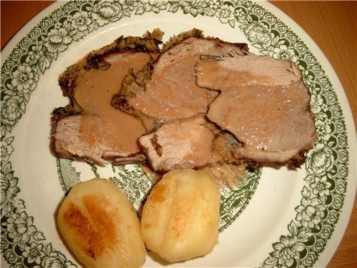 Сегодня делала очень вкусную баранью ляшку - 2