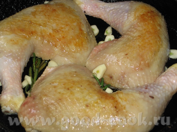 Курица с лимоном и розмарином Pollo al rosmarino "Большинство итальянских блюд из курицы очень быст...
