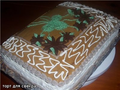 ВОТ И МОЙ ЧУДО-ТОРТИК ,опять краски подвели,никак с ними не угадаеш