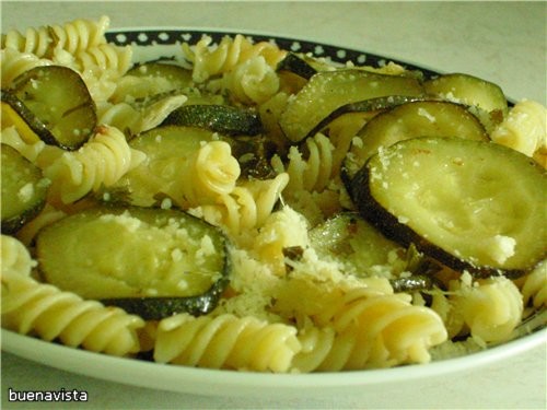 Макароны с цуккини