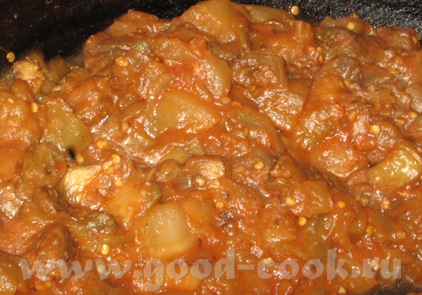 Еще была неделя перед постом, когда мы не ели мяса, вот один обед с той недели : Баклажаны на сково... - 2