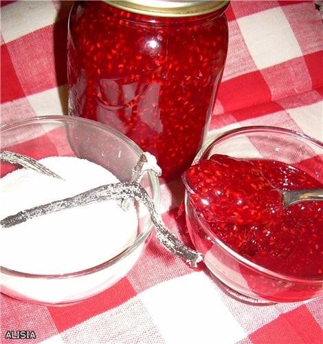 МАЛИНОВО ВАНИЛЬНЫЙ ДЖЕМ-JELLY 1кг200гр малины 1кг200гр