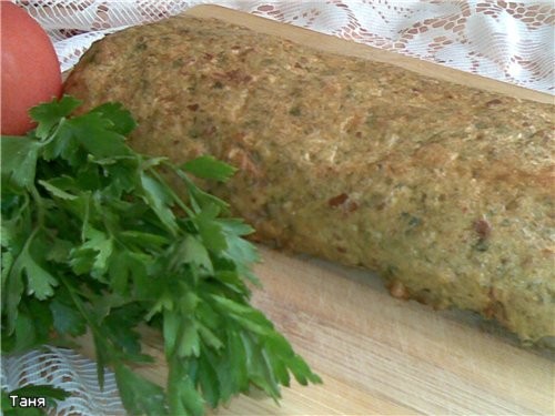 Хлебно-мясной батон с капустой Половина батона черствого белого хлеба Половина вареной куриной груд... - 3