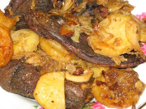 Бараньи стейки с косточкой, запеченные в духовке