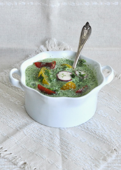 зелёная окрошка