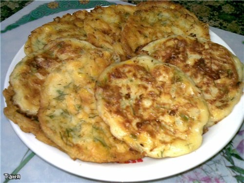 Оладьи с кукурузой и укропом 200 г кефира 3 ст - 2