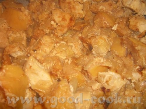 Картошка "в решёточку" Таскебаб из курицы с айвой Фруктовый салат "Пуговка" - 4