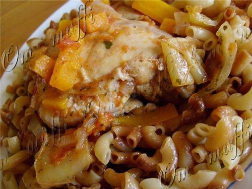 КУРИЦА, ТУШЁНАЯ С ОВОЩАМИ Рецептура: Курица или куриные окорочка, крылышки