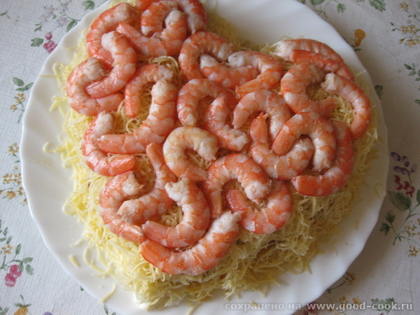 Салат ко дню святого Валентина Очень вкусный салатик получился, спасибо, Света