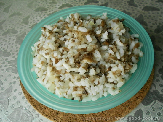рис с грибами