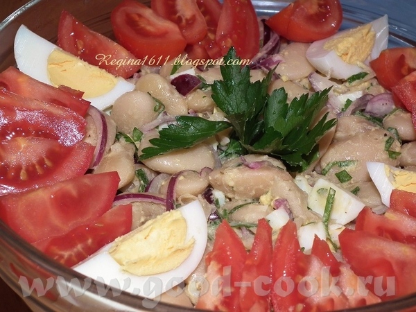Люся,большое спасибо за рецепт салата: Пиаз-фасолевый салат с луком, яйцами и маслинами