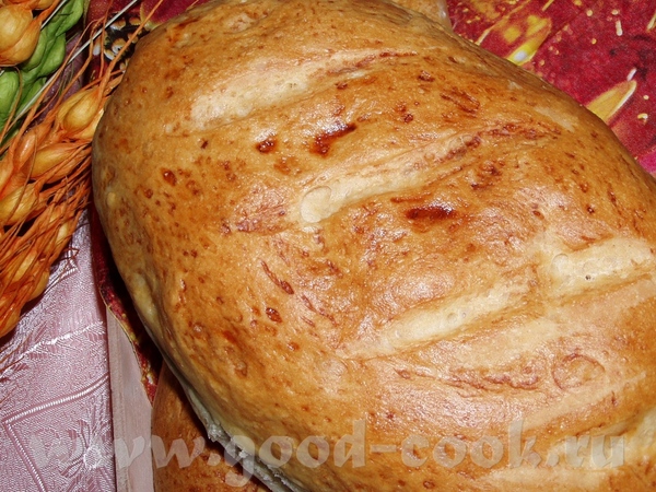 Пшеничные батоны на кукурузном отваре Опара: 1 ч - 3