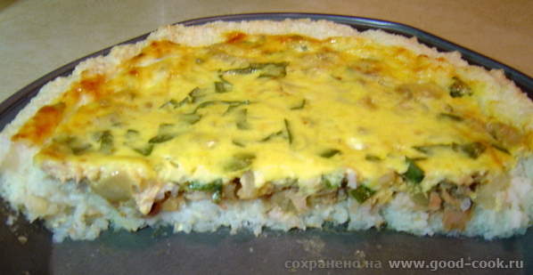 Киш с рыбой