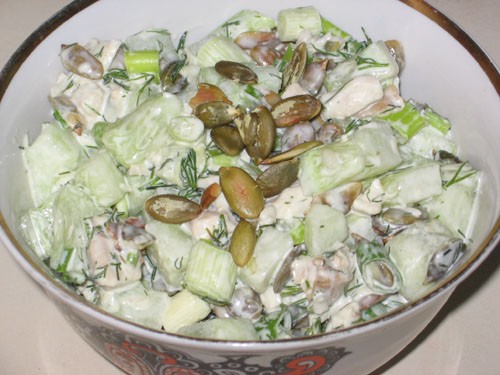 Большое спасибо за вкусные салаты: Петегроф от Салат с курицей, сухариками и огурцами от Большое сп... - 2
