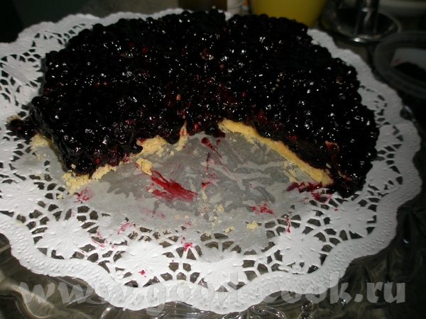 Тарт с черникой