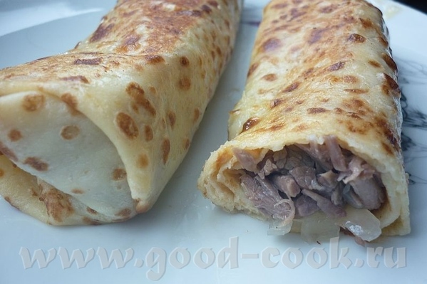 Блинчики пожарила, вкусно