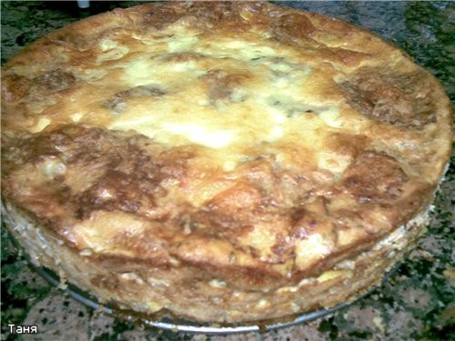 Запеканка из капустных и кабачковых оладий с мясом Мясной "кирпичик"с грибами,сыром и еще
