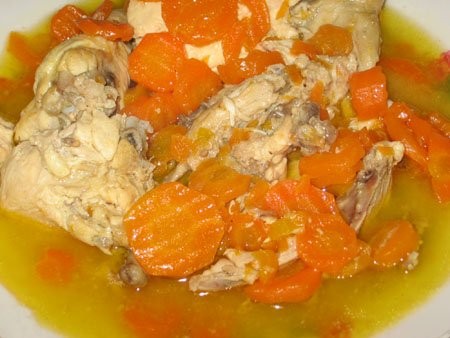 Курица с морковью - 2