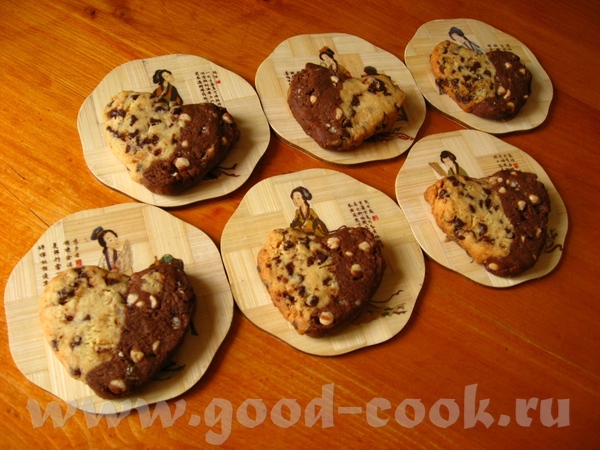 Банановое печенье с шоколадом Двухцветное печенье с шоколадными чипсами - 2