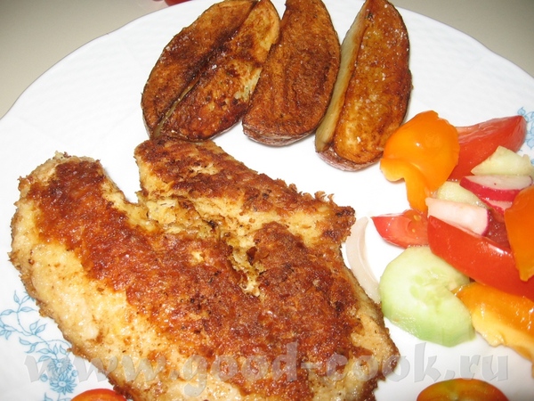 Лена, огромное спасибо за РЫБУ В КАРТОФЕЛЬНЫХ ХЛОПЬЯХ