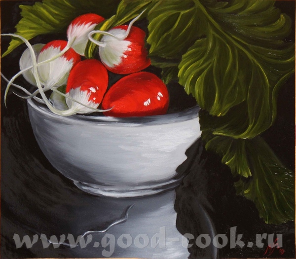 Редиска масло, 35х45 см