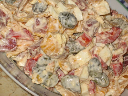 Салат "К пиву" пол упаковки картофельных чипсов со вкусом барбекью пол упаковки кукурузных чипсов с... - 2