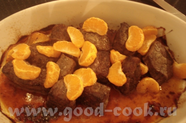 Курочка тикка масала, говядина, запеченая с мандаринами, и овощная нарезка - 2