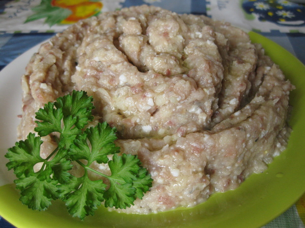 Форшмак с зеленым яблоком