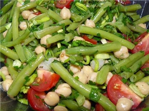 Салат со стручковой фасолью