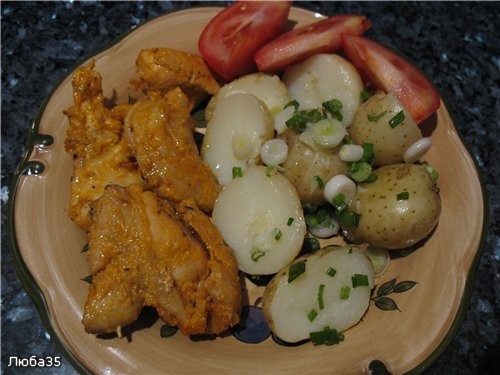 Молодой картофель с куриной грудкой по этому рецепту