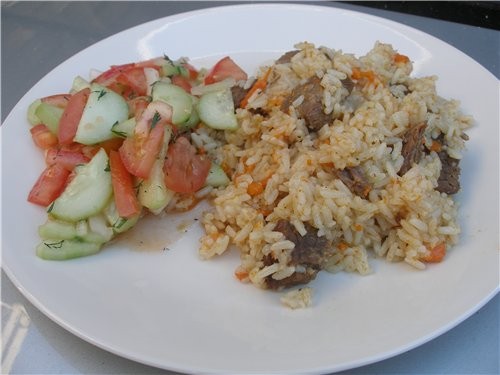 лови большую спасибку и тарелочку с обедом, вкусно ням-ням
