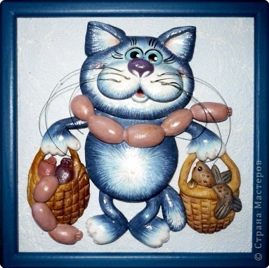 Для любителей котов-поэтапное описание создания картины "Кот с авоськами"