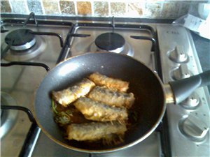 картошечка в сметане с сыром(муж оч любит)и капустка и моя рыбка - 2