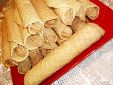 Трубочки со сгущенкой