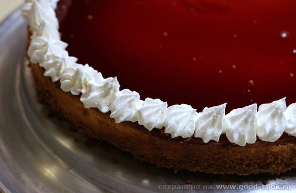 Classic Cheesecake with cherry jelly