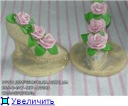 Пирвет,девченки,300 лет не виделись))) принесла вам свои работы,кидайте тапками,не стесняйтесь))) туфля и мышь из шоко... - 3