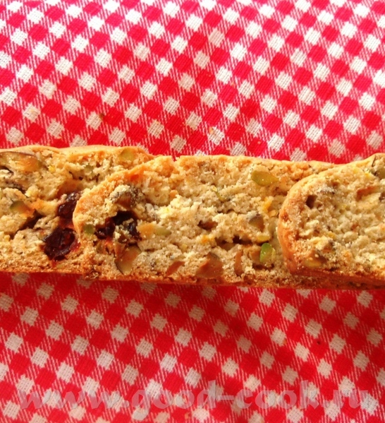 Нелли, я со спасибой за Бискотти с клюквой и фисташками