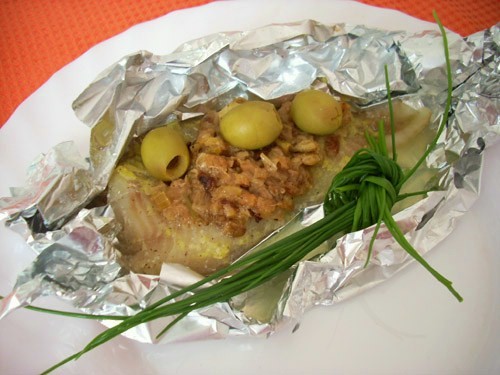 Треска с конфи из фенхеля с лаймом Фахитос из трески с гуакамоле