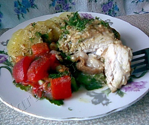 КУРИЦА В ОРЕХОВО-СЛИВОЧНОМ СОУСЕ