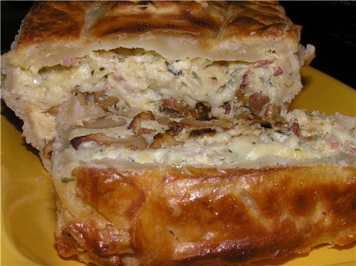 Пирог с лисичками Разморозить 300 г - 2