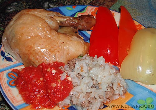 , и здесь благодарствую за "Жаж махши" (курицу, фаршированную рисом) Очень вкусно - 2