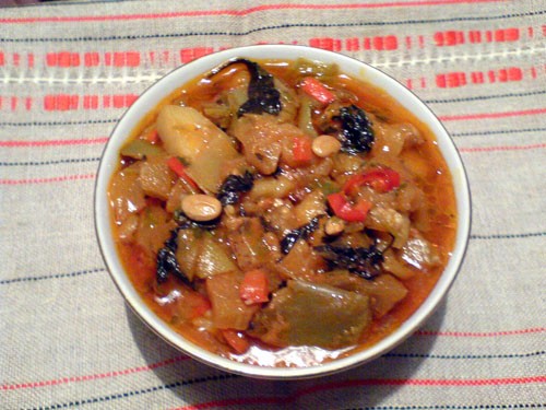 Овощное ассорти с мясом