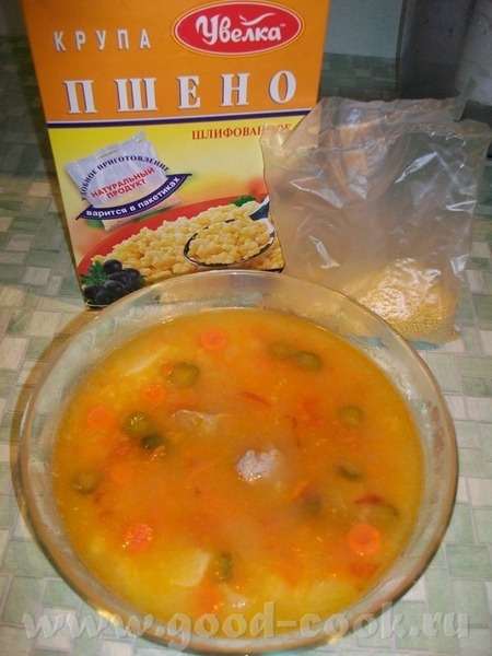 Рецепт простого рассольника из пшена