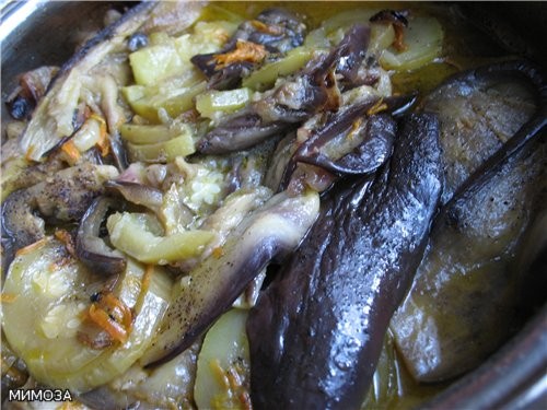 ТУШЕНЫЕ БАКЛАЖАНЫ И КАБАЧКИ