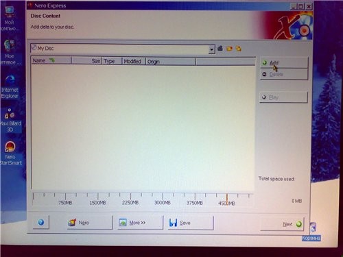 ,  Nero express,     ADD   ,...