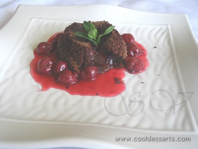 Пирожное "Чёрный лес" ("Black Forest Molten Cakes") 150 г шоколада 125 г сл