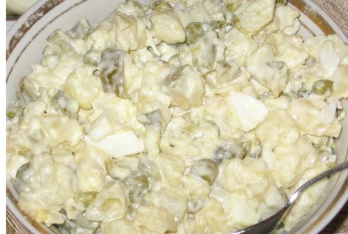 А это наш пятничный ужин с прошлой недели: Курица в меду с яблоками и грецкими орехами Салат "Лагун... - 7