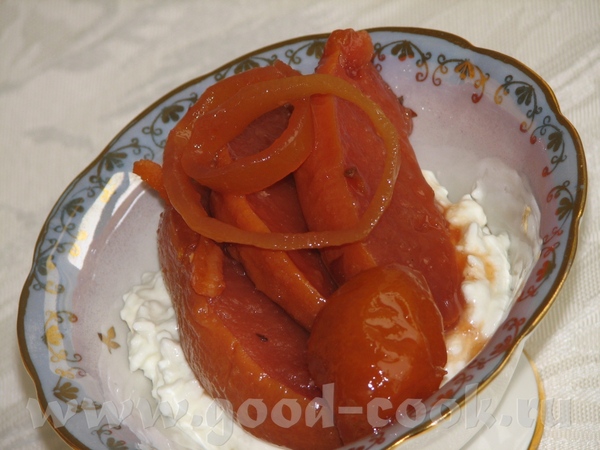 Опять делала твои карамелизированные фрукты-вкуснятина необыкновенная
